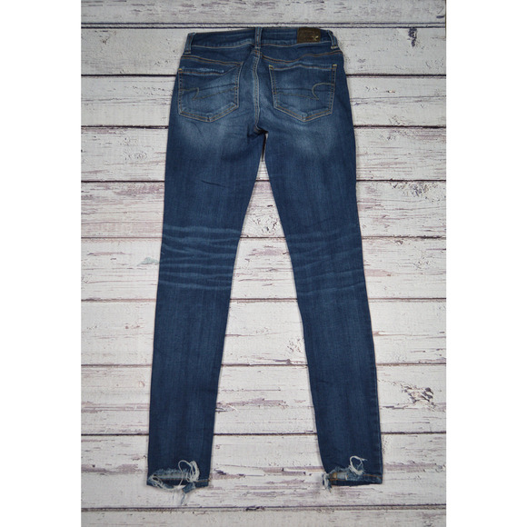 American Eagle Super Super Stretch Jegging Women's Juniors Size 4‎ Pre-Owned - Picture 15 of 16